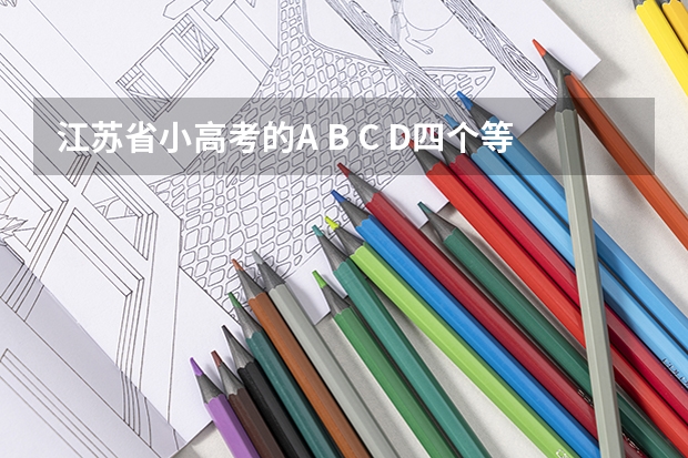 江苏省小高考的A B C D四个等级分别是多少分啊？A＋ B＋ C＋又是多少分呢？