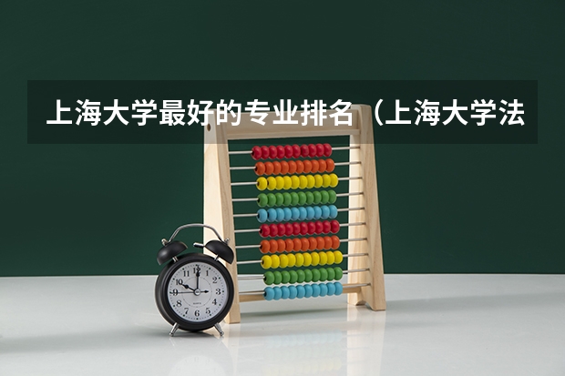 上海大学最好的专业排名（上海大学法学专业排名）