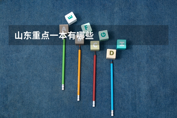 山东重点一本有哪些