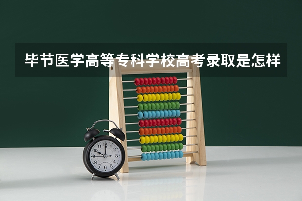 毕节医学高等专科学校高考录取是怎样的流程