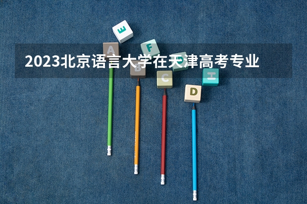 2023北京语言大学在天津高考专业招生计划人数数量是多少