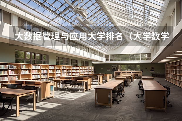 大数据管理与应用大学排名（大学数学专业排名）