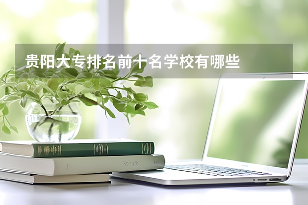 贵阳大专排名前十名学校有哪些