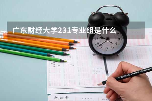 广东财经大学231专业组是什么