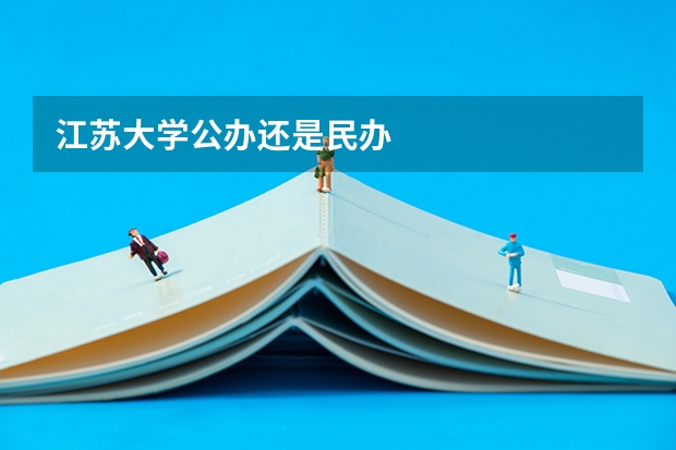 江苏大学公办还是民办
