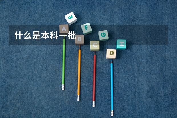 什么是本科一批
