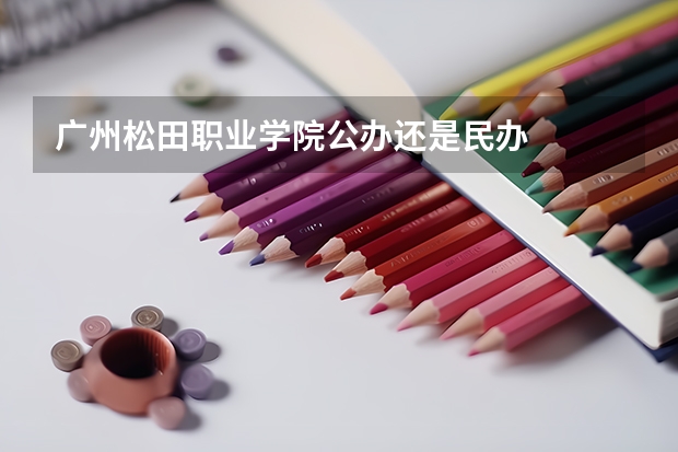 广州松田职业学院公办还是民办