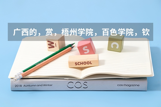 广西的，赏，梧州学院，百色学院，钦州学院，贺州学院，玉林师范学院，那个好？（玉林师范学院是二本还是一本？）