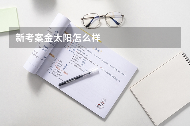 新考案金太阳怎么样