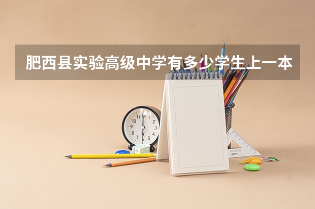 肥西县实验高级中学有多少学生上一本线？