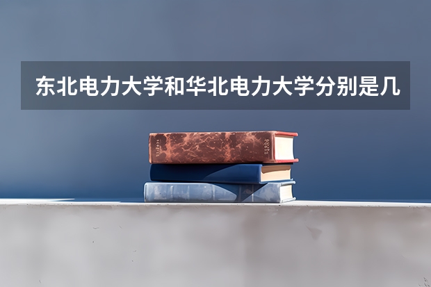 东北电力大学和华北电力大学分别是几本（请问东北电力大学是几本？）