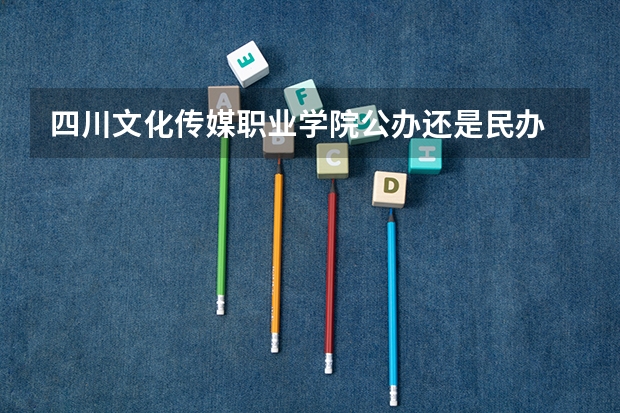 四川文化传媒职业学院公办还是民办