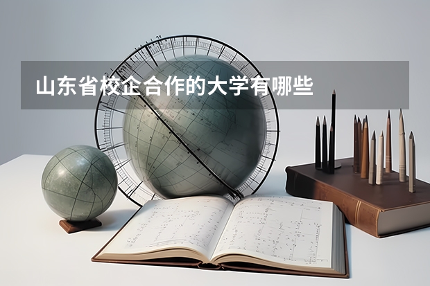 山东省校企合作的大学有哪些