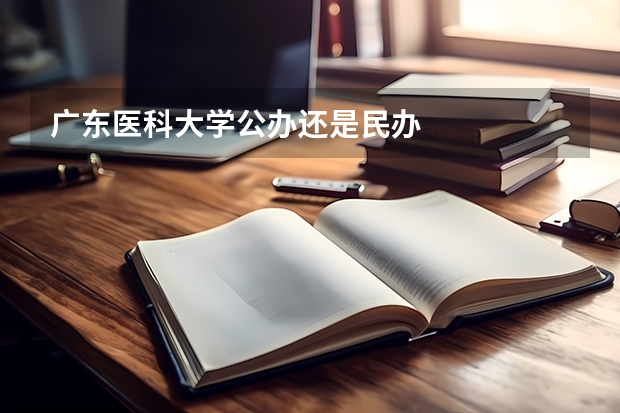 广东医科大学公办还是民办