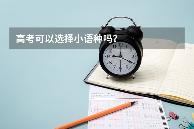 高考可以选择小语种吗？