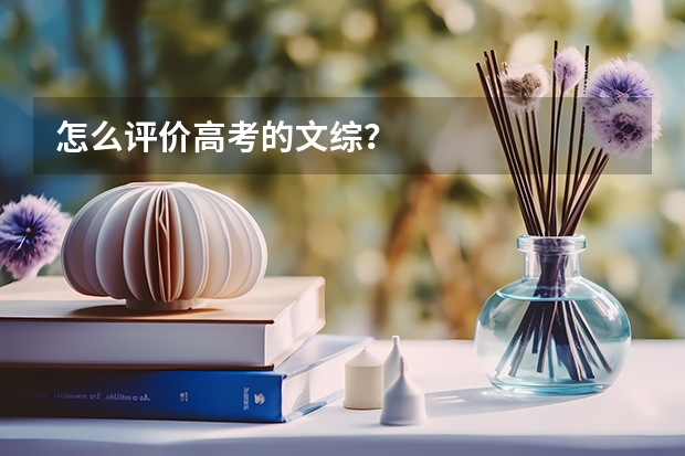 怎么评价高考的文综？