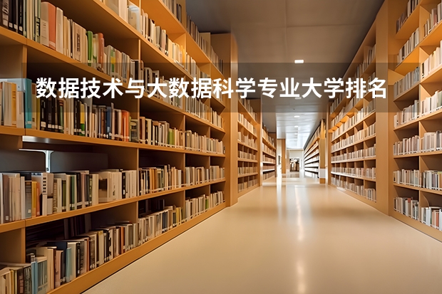 数据技术与大数据科学专业大学排名 数学与大数据专业最新排名