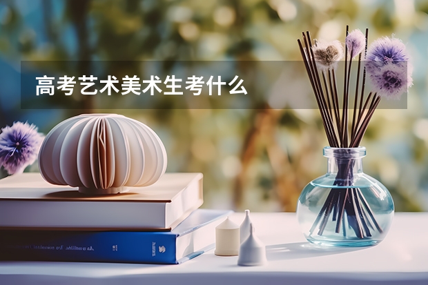 高考艺术美术生考什么