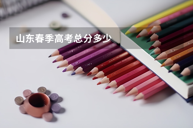 山东春季高考总分多少