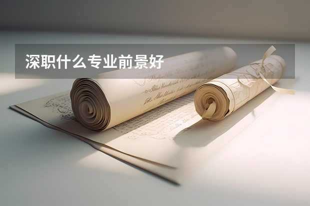 深职什么专业前景好