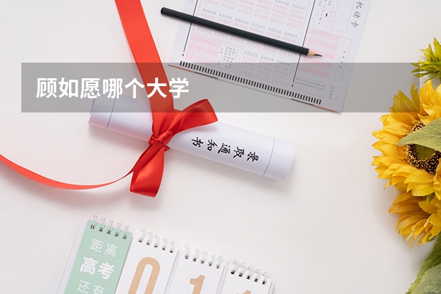 顾如愿哪个大学