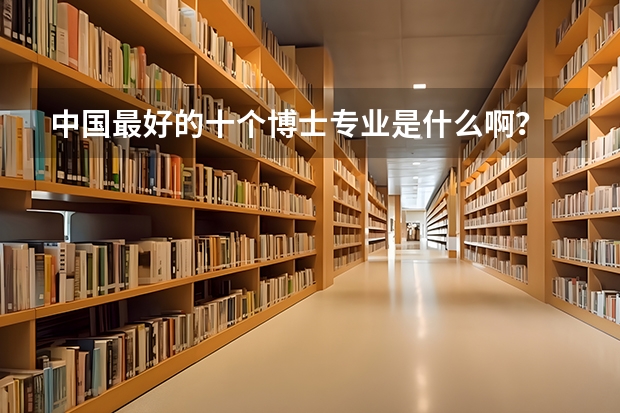 中国最好的十个博士专业是什么啊？