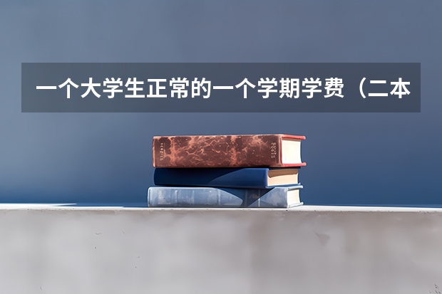 一个大学生正常的一个学期学费（二本），还有生活开销至少要多少钱一共？