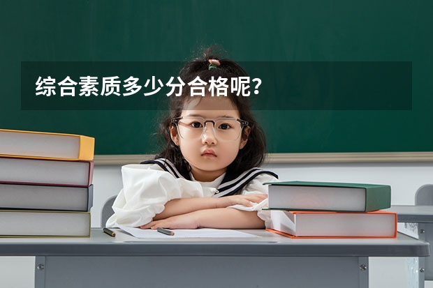 综合素质多少分合格呢？