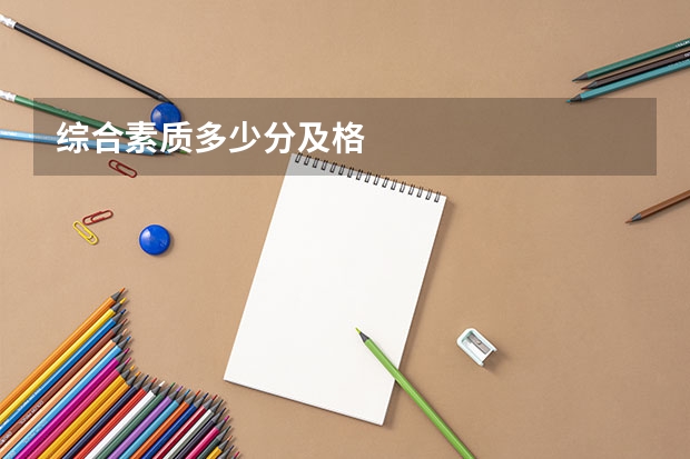 综合素质多少分及格