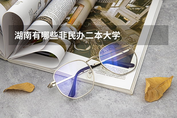湖南有哪些非民办二本大学