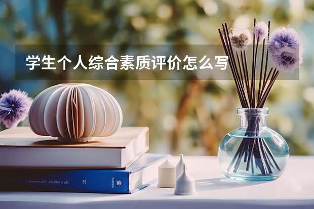 学生个人综合素质评价怎么写
