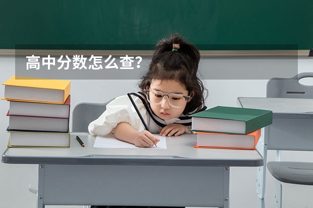 高中分数怎么查？