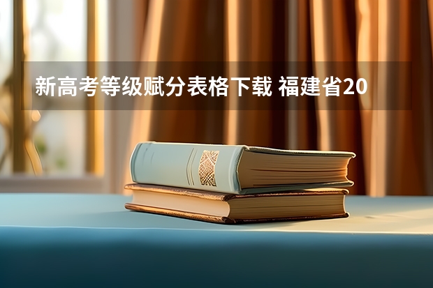 新高考等级赋分表格下载 福建省2023高考各科赋分表