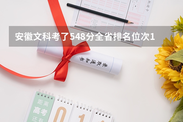 安徽文科考了548分全省排名位次16402名，可以填报的一本院校有哪些？