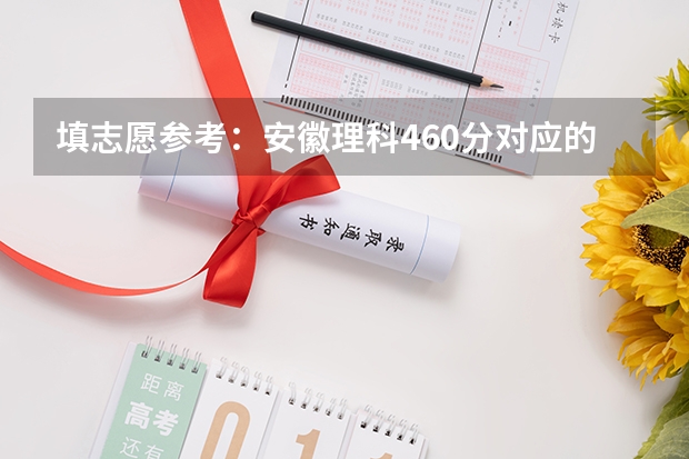 填志愿参考：安徽理科460分对应的大学（理科480分左右的公办二本大学）