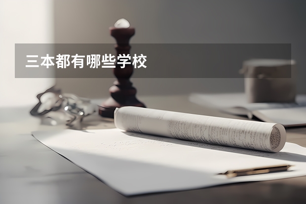 三本都有哪些学校