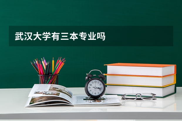 武汉大学有三本专业吗