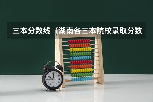 三本分数线（湖南各三本院校录取分数线）