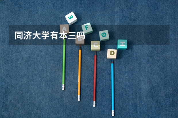 同济大学有本三吗