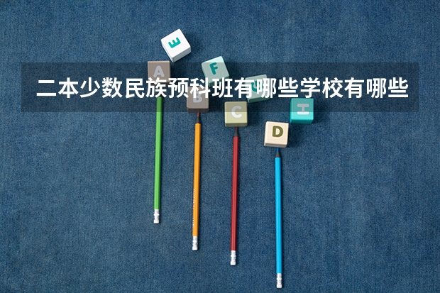 二本少数民族预科班有哪些学校有哪些学校