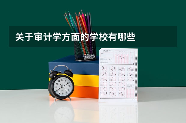 关于审计学方面的学校有哪些