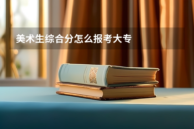 美术生综合分怎么报考大专