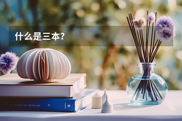 什么是三本?