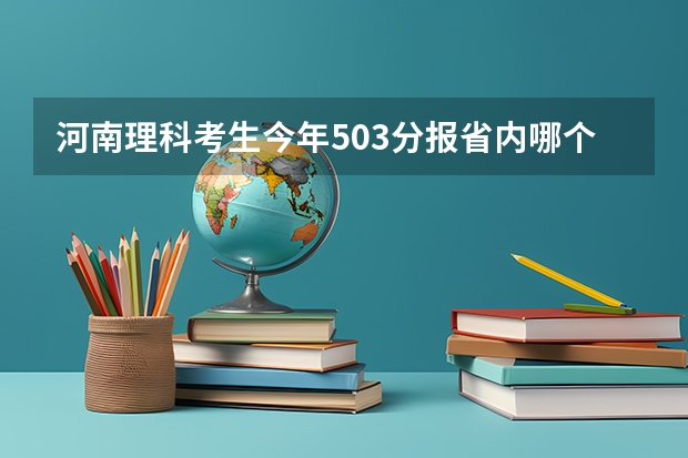 河南理科考生今年503分报省内哪个二本院校比较合适？