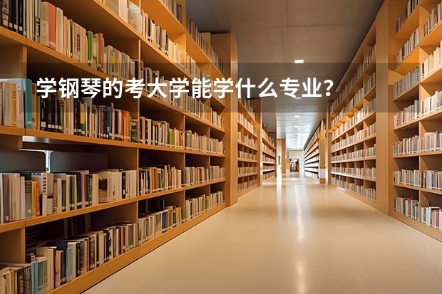 学钢琴的考大学能学什么专业？