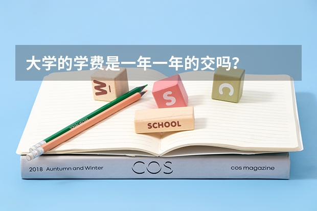 大学的学费是一年一年的交吗？