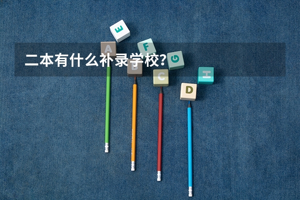 二本有什么补录学校？
