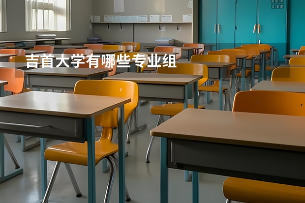 吉首大学有哪些专业组