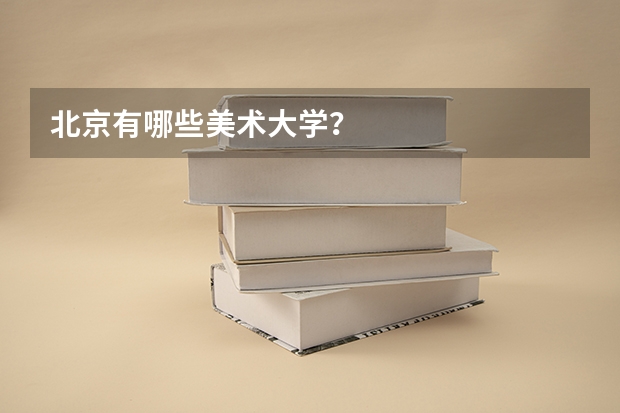 北京有哪些美术大学？