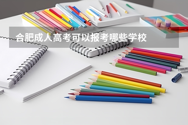 合肥成人高考可以报考哪些学校